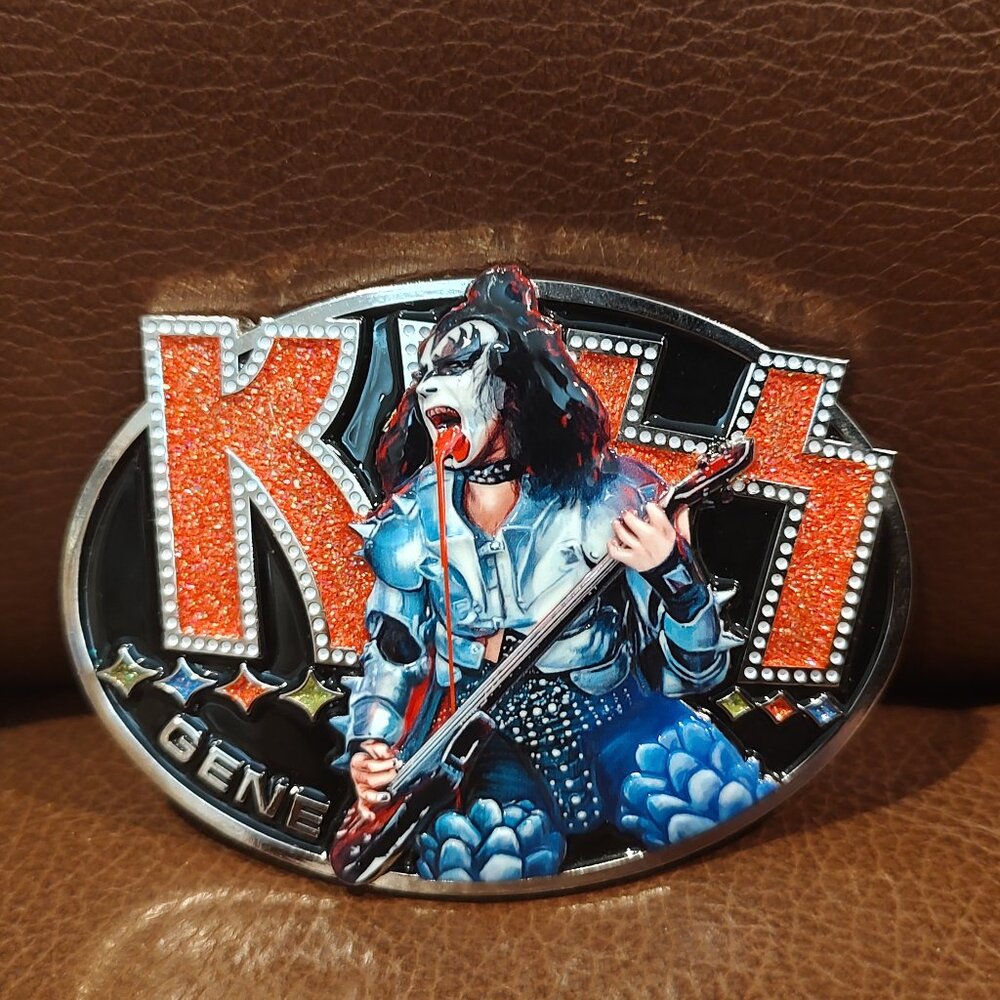 KISS Gene Simmons Collectible Belt Buckle NEW